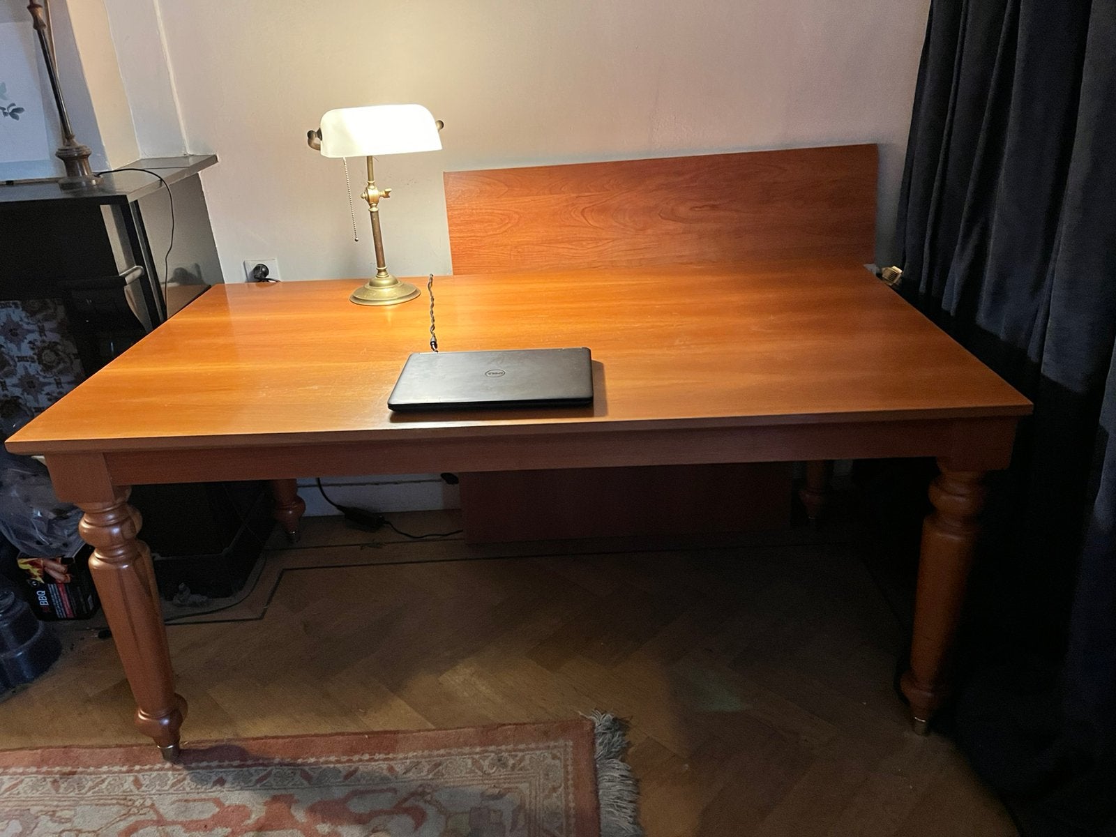 Tafel Molteni schrijftafel bureau massief  hout €175, Ophalen, 50 tot 100 cm, Zo goed als nieuw, 150 tot 200 cm
