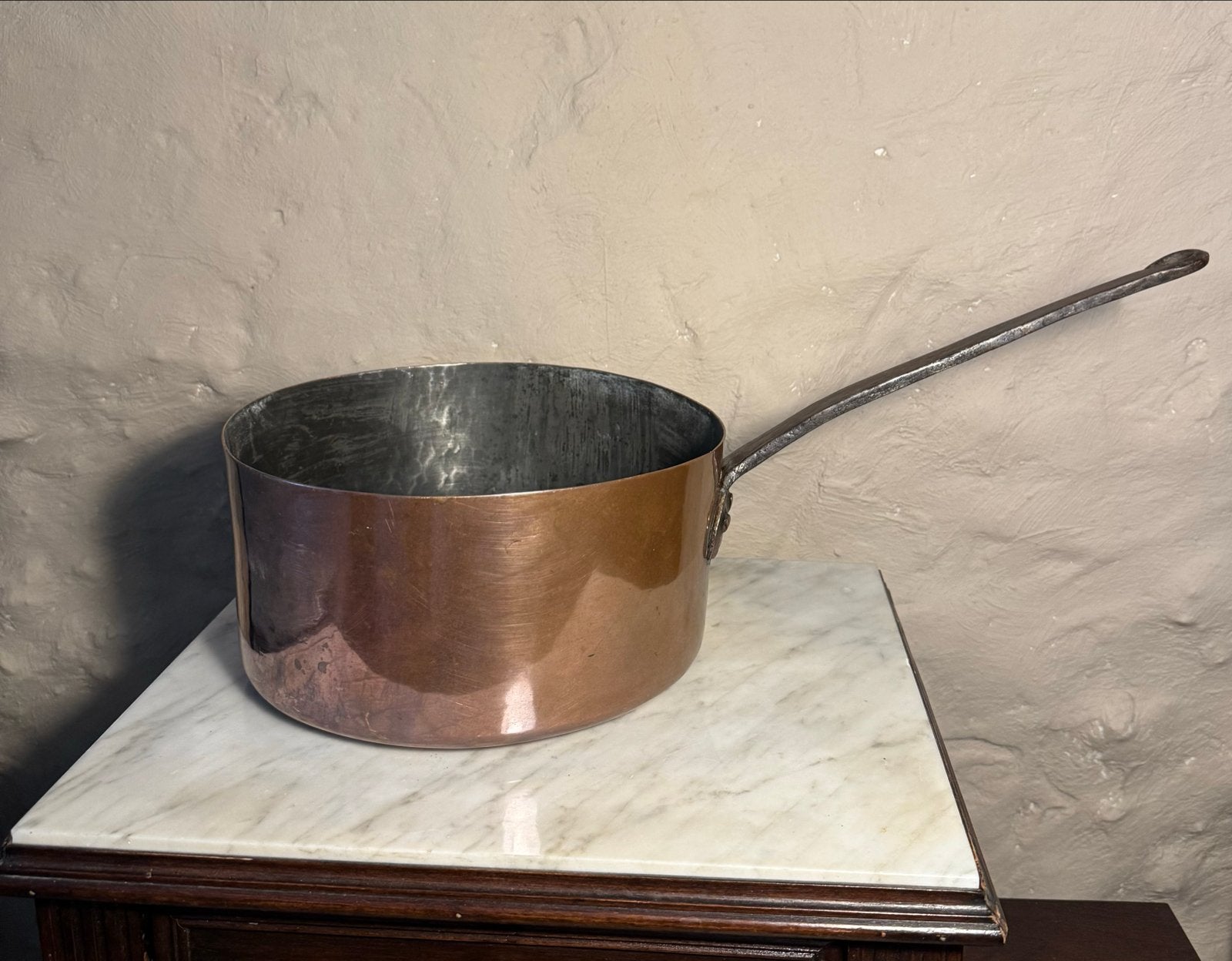 Antieke koperen pan groot., Antiek en Kunst, Antiek | Koper en Brons, Ophalen of Verzenden