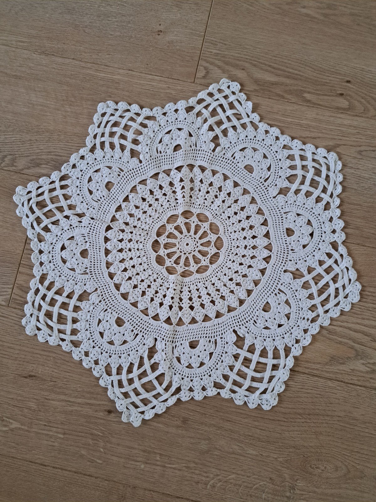 Vintage gehaakt kleedje handgemaakt, Ophalen of Verzenden