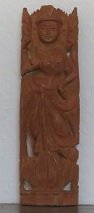 Beeldje Hindoe godin 15.5 cm, Antiek en Kunst, Houtsnijwerk, Minder dan 20 cm, Ophalen of Verzenden, Hout