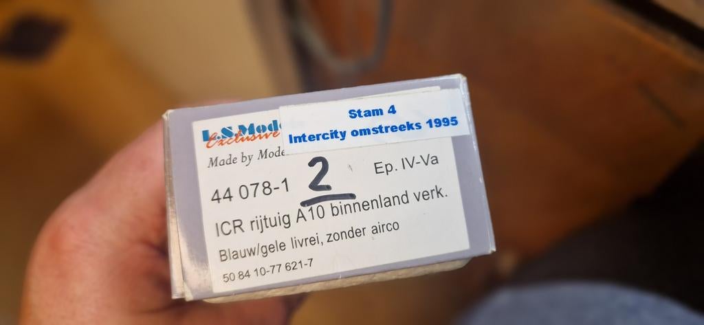 LS-Models ICR rijtuigset 44 078 binnenland NS, Hobby en Vrije tijd, Modeltreinen | H0, Overige merken, Gebruikt, Gelijkstroom