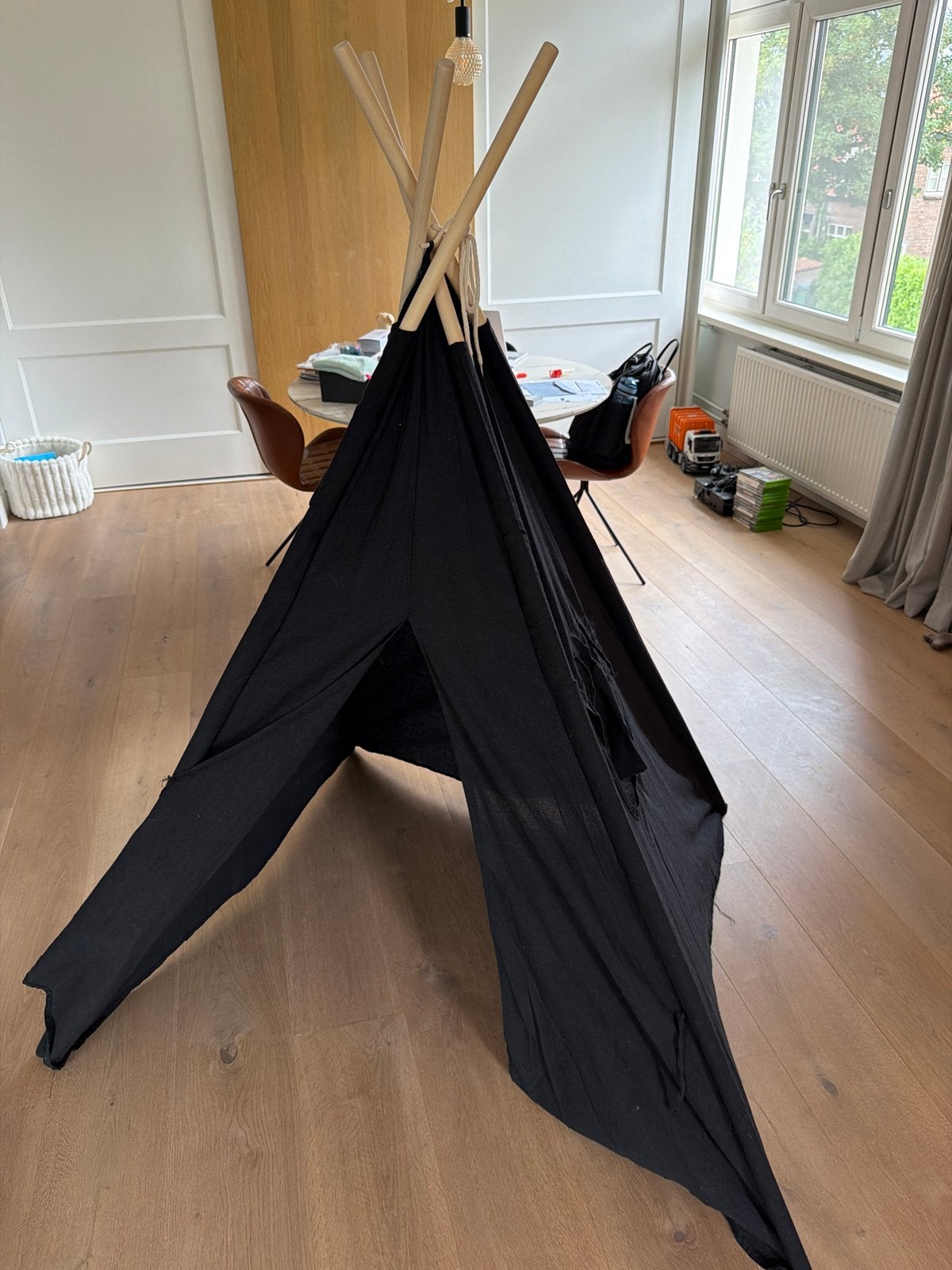 Zwarte tipi tent voor kinderen, Ophalen, Gebruikt
