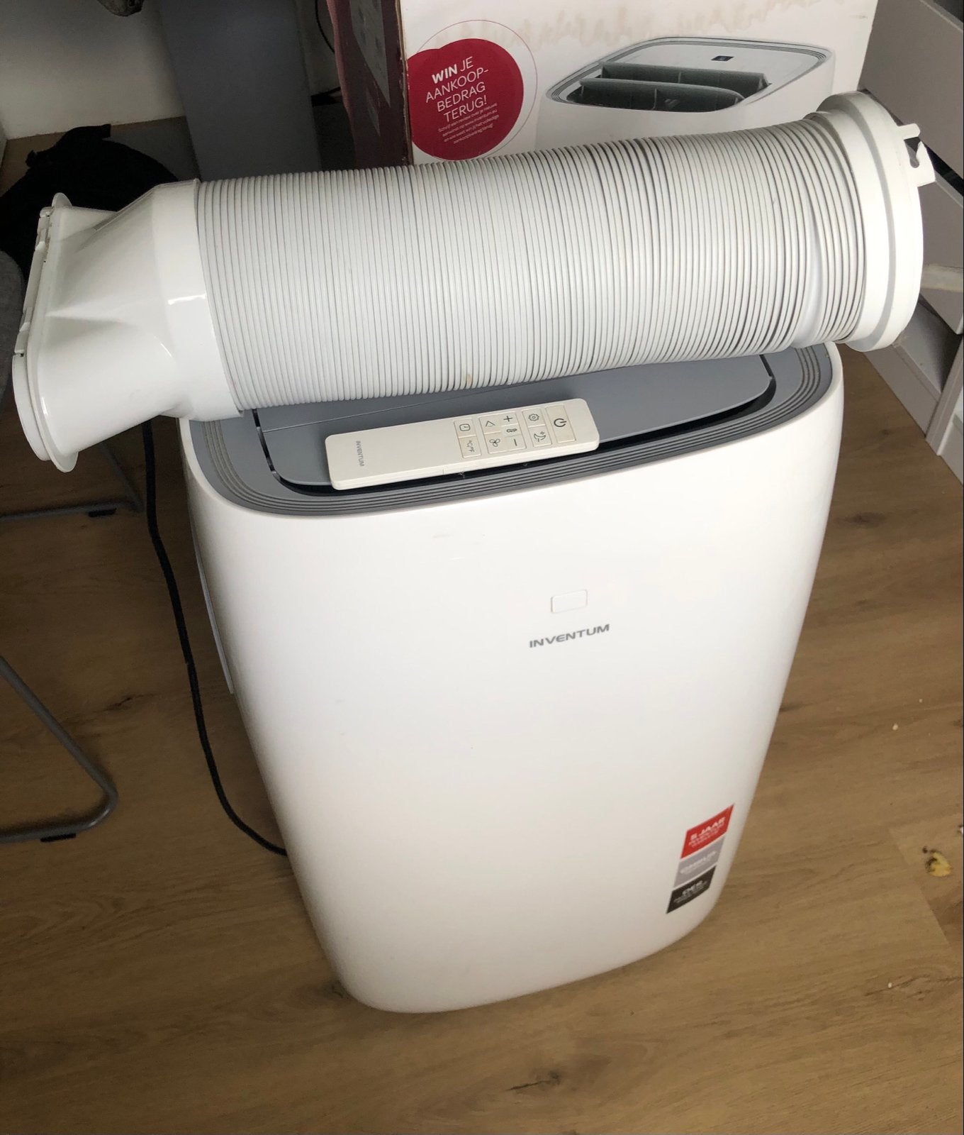 Inventum AC125W Mobiele Airco - Koelen & Ontvochtigen, Ophalen, Gebruikt, 3 snelheden of meer, Koelen en Ontvochtigen