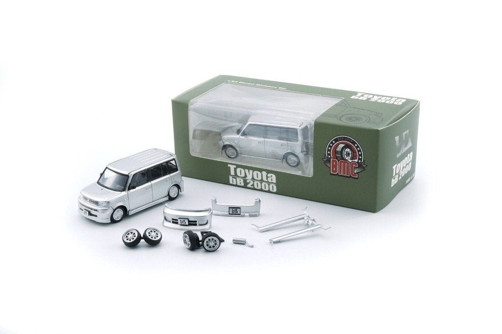 Toyota bB 2000 van BMC 1/64 zilver, Ophalen of Verzenden, Nieuw, Auto