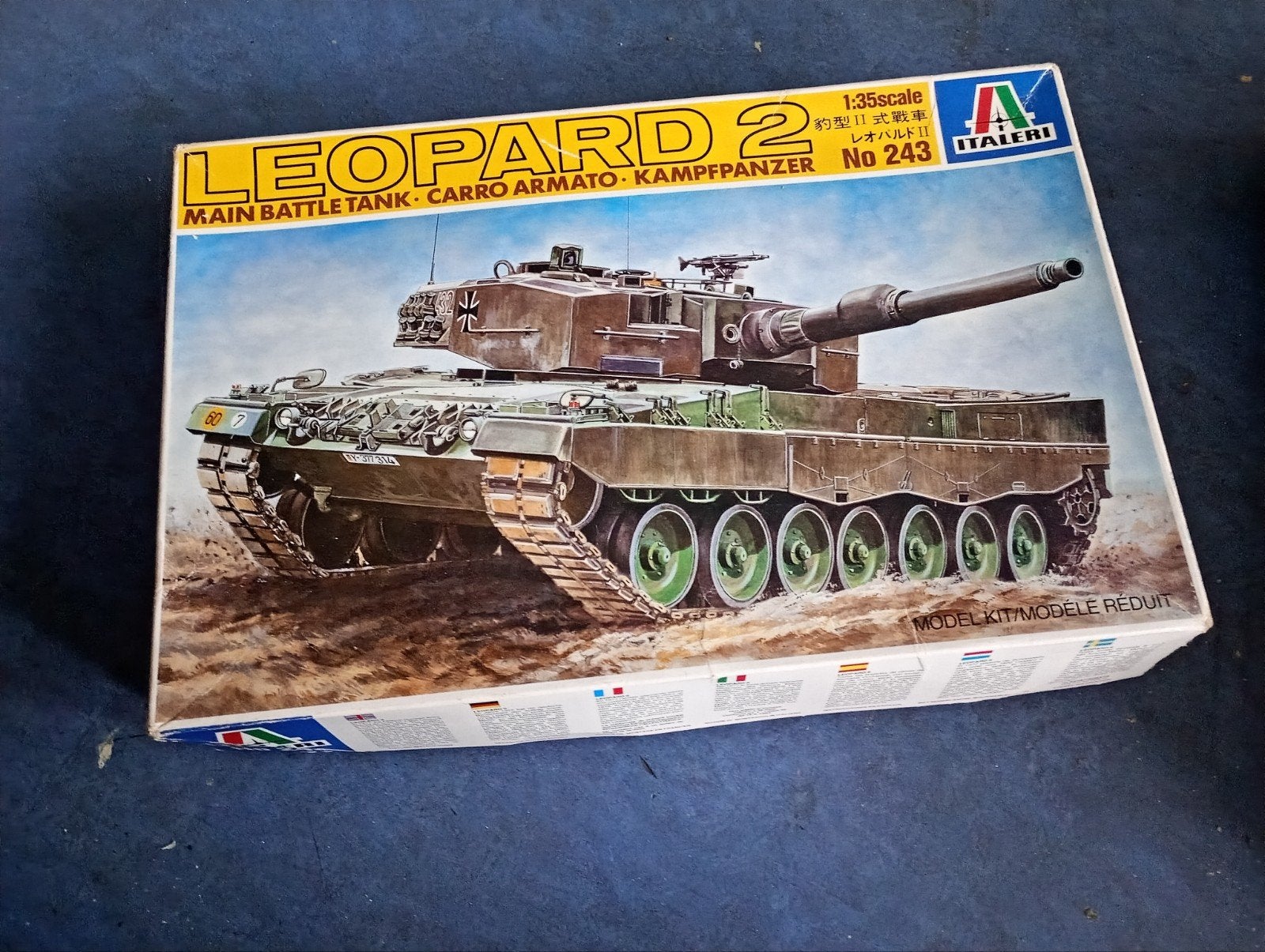 Italeri Leopard 1:35 modelbouw tank (niet compleet), Hobby en Vrije tijd, Modelbouw | Auto's en Voertuigen, Gebruikt, Tank, Italeri