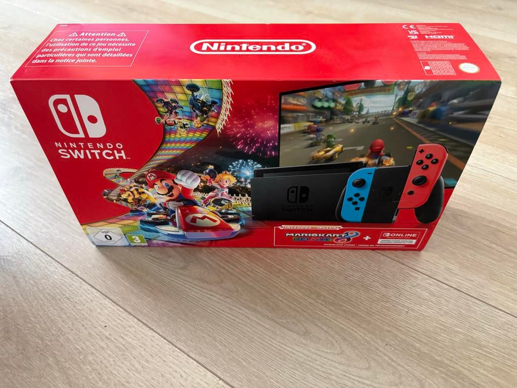 Nintendo Switch Mario Kart 8 Deluxe Editie Bundel, Met games, Met 2 controllers, Ophalen of Verzenden, Zo goed als nieuw