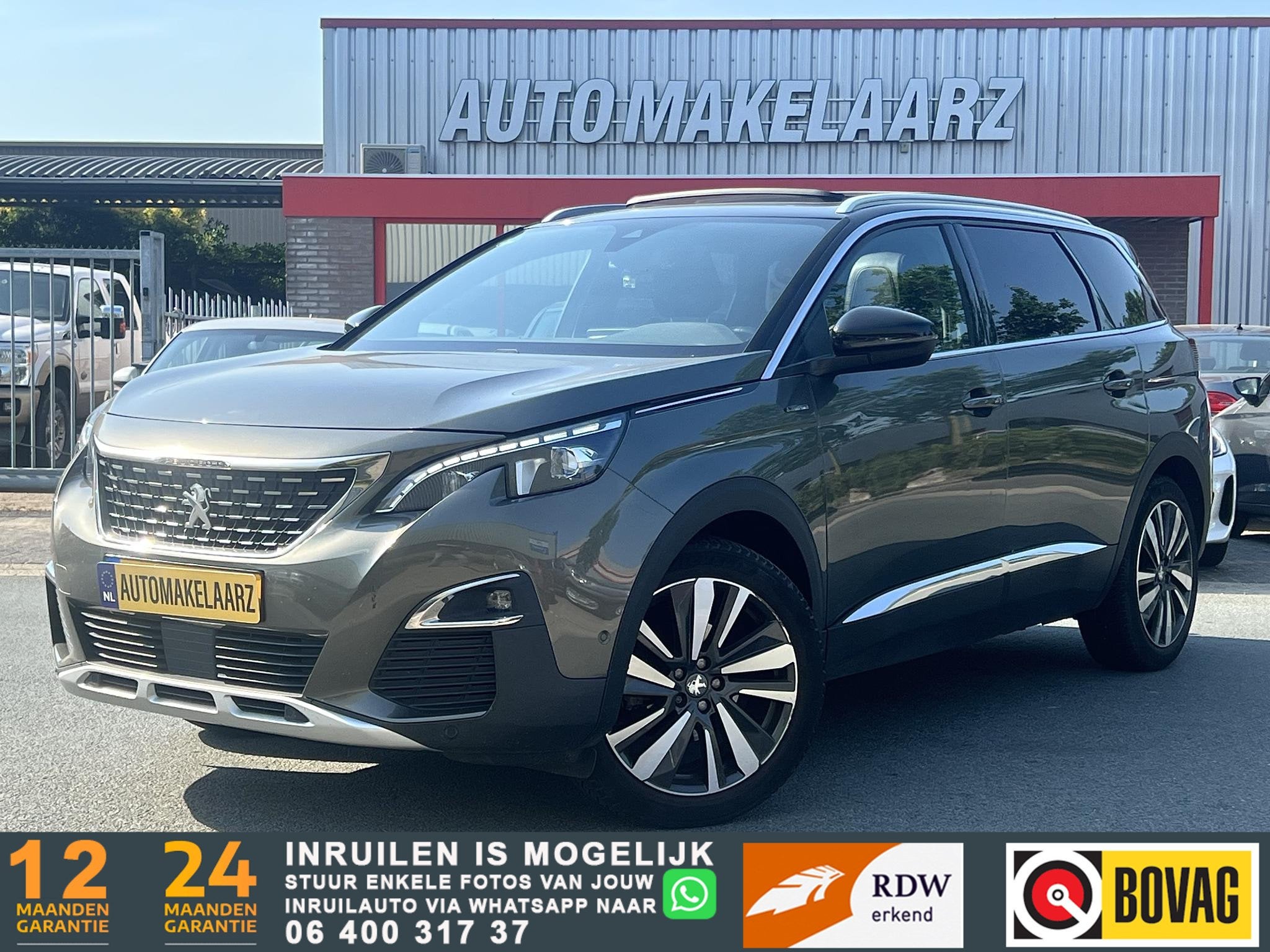 Peugeot 5008 1.2 PureTech GT-Line FULL OPTION !, Voorwielaandrijving, Parkeersensor, Gebruikt, Euro 6