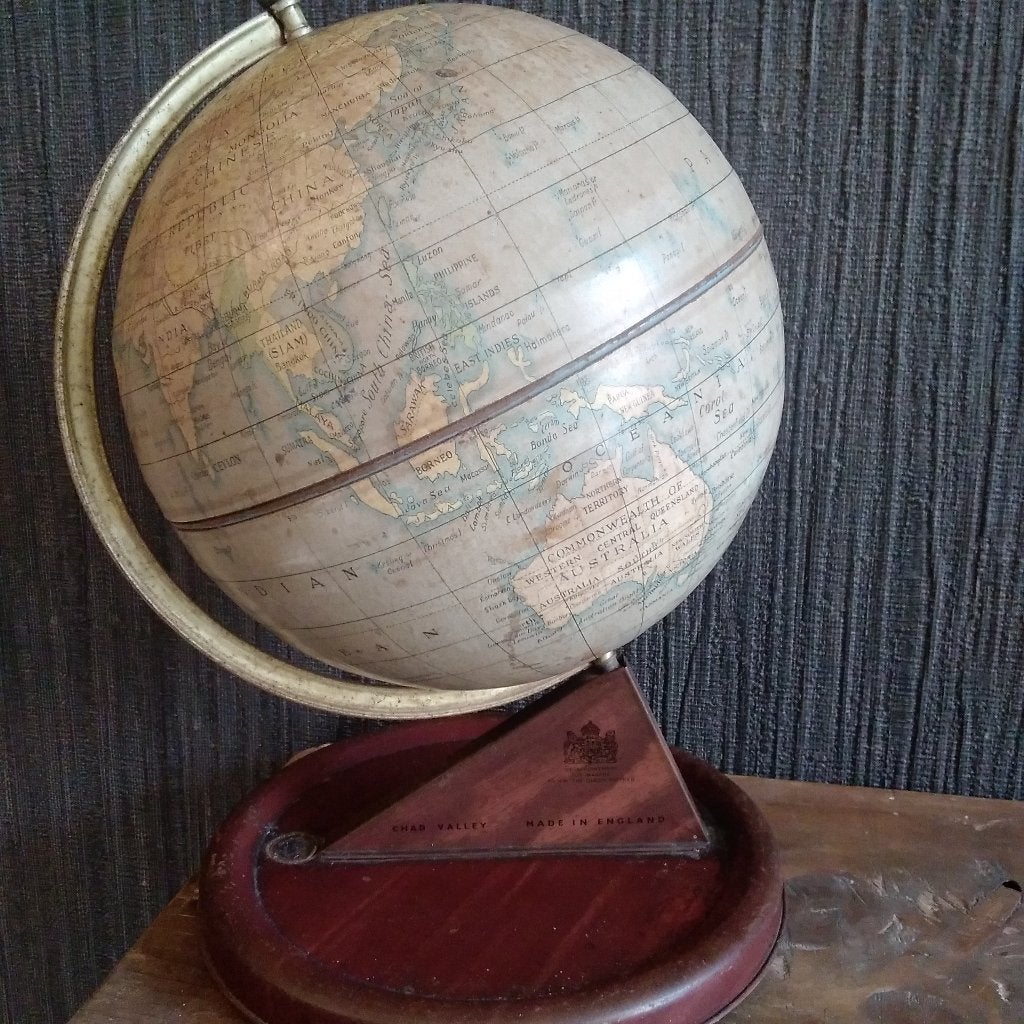 Vintage wereldbol Chad valley. Jaren ’50, Verzenden, Gebruikt