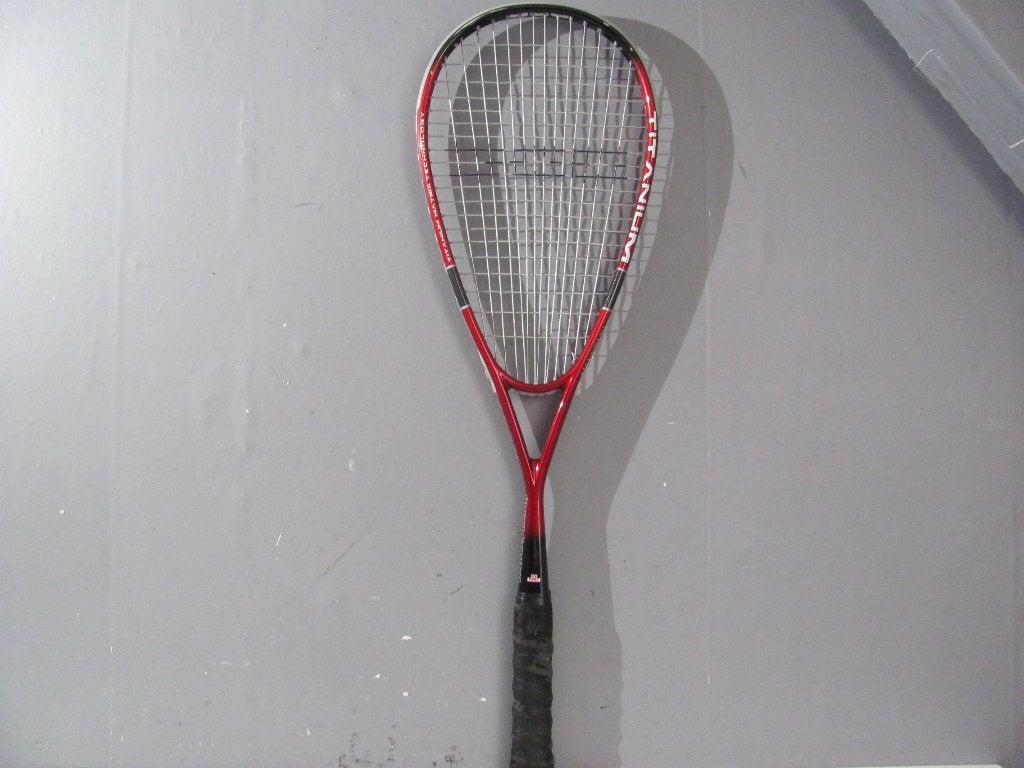 Squashracket van ddc ultra lite titanium quest control, Sport en Fitness, Squash, Ophalen of Verzenden, Zo goed als nieuw, Racket