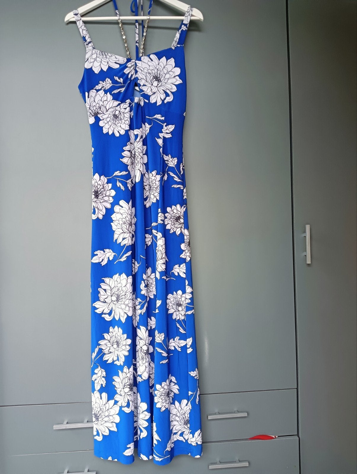 Fantastisch mooie lange zonnejurk mt 36l38, leuke bovenzijde, Blauw, Ophalen of Verzenden, Zo goed als nieuw, Bodyflirt Boutique