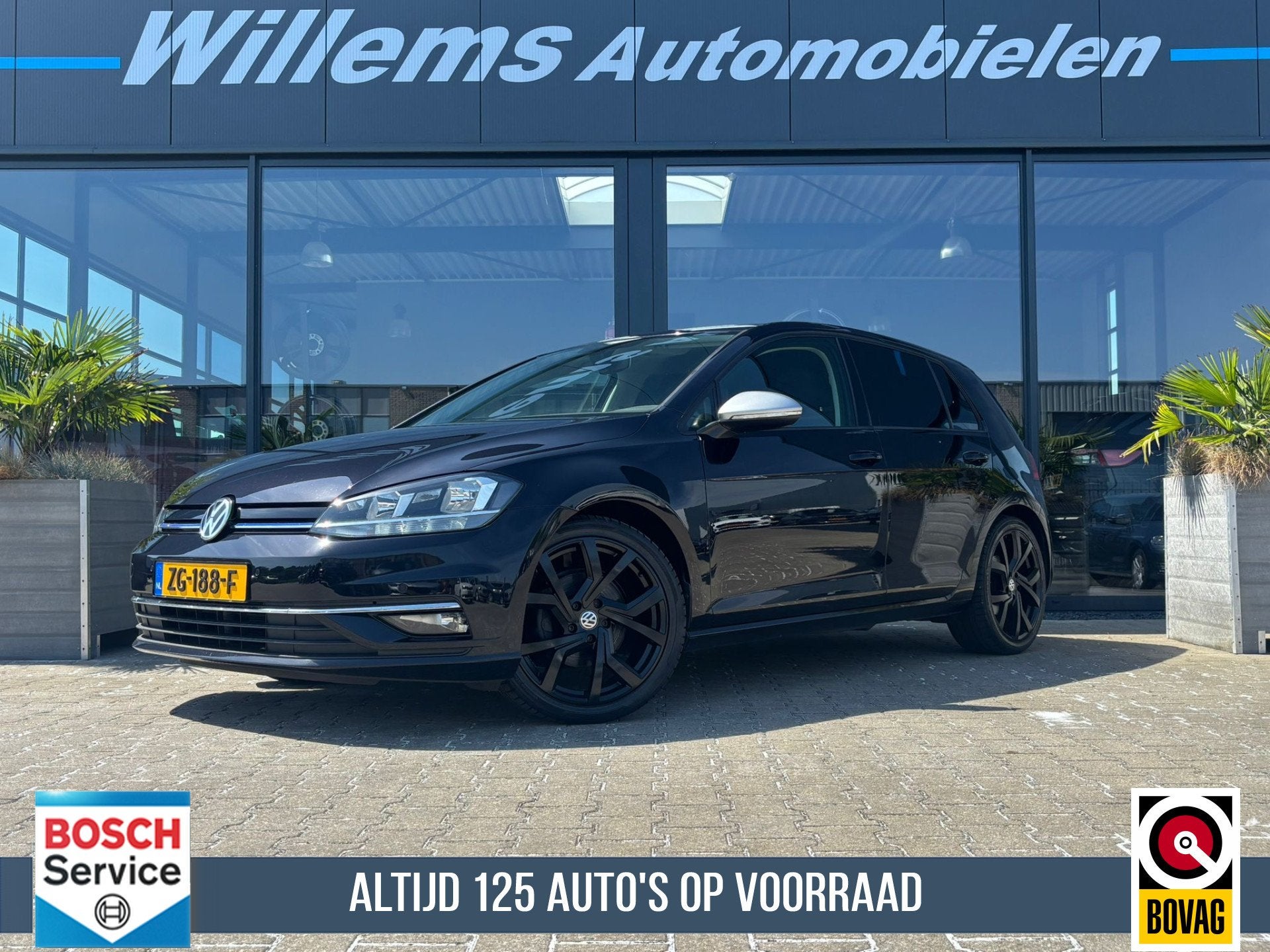 Volkswagen Golf 1.5 TSI Comfortline Adaptive Cruise, App-Con, Auto's, Stof, 4 cilinders, Met garantie (alle), Zwart