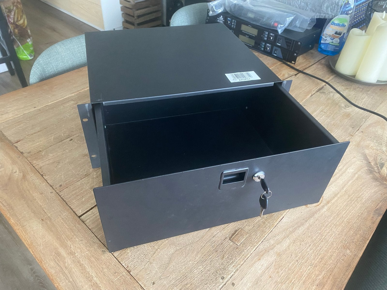 Lade 19 inch 4 HE met slot - Nieuwstaat, Zo goed als nieuw, Nvt, Flightcase, Nvt