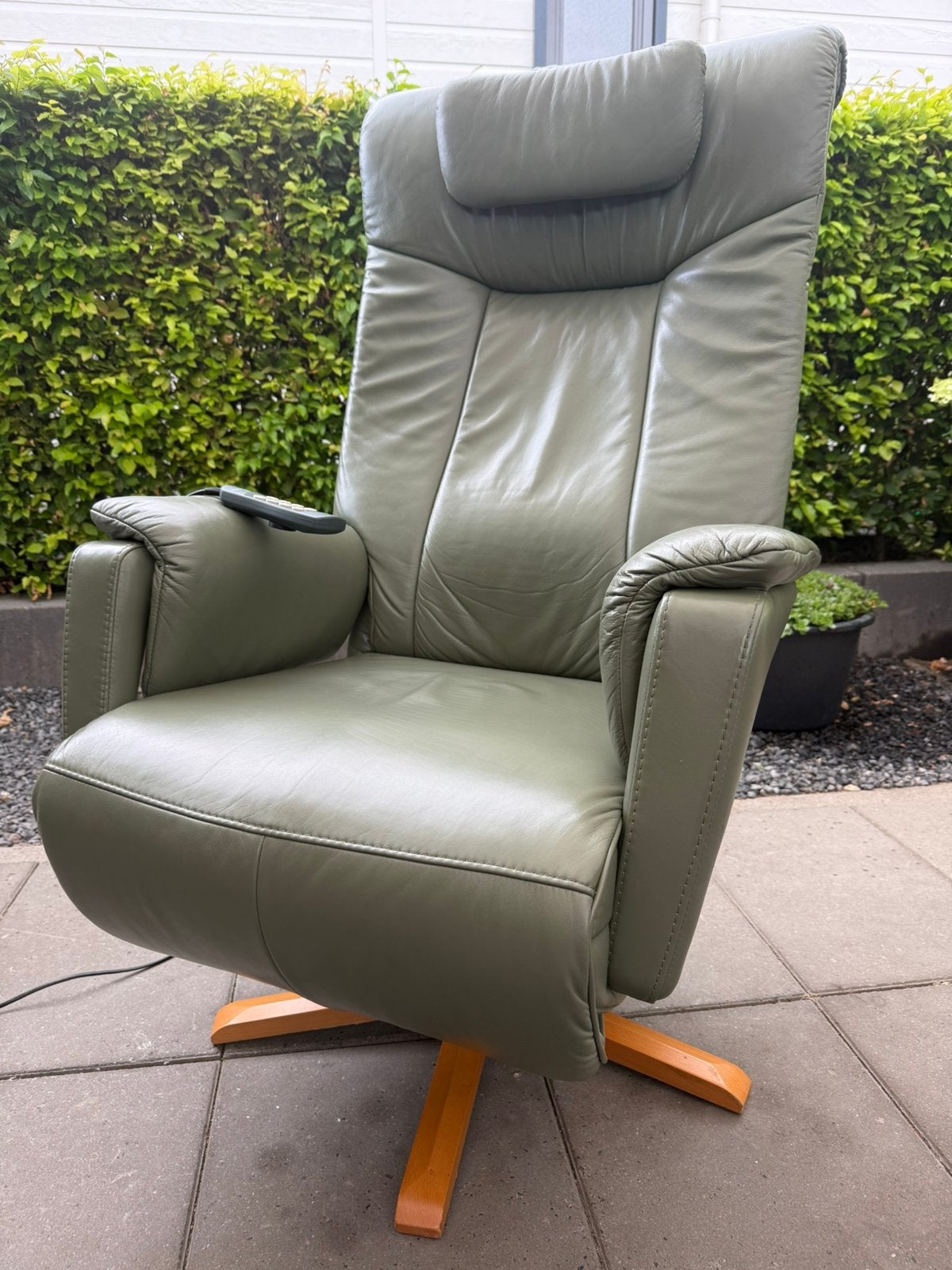 XL prominent sta op stoel relax fauteuil luxe uitvoering, Ophalen of Verzenden, Zo goed als nieuw, Leer, Gratis bezorging regio Utrecht