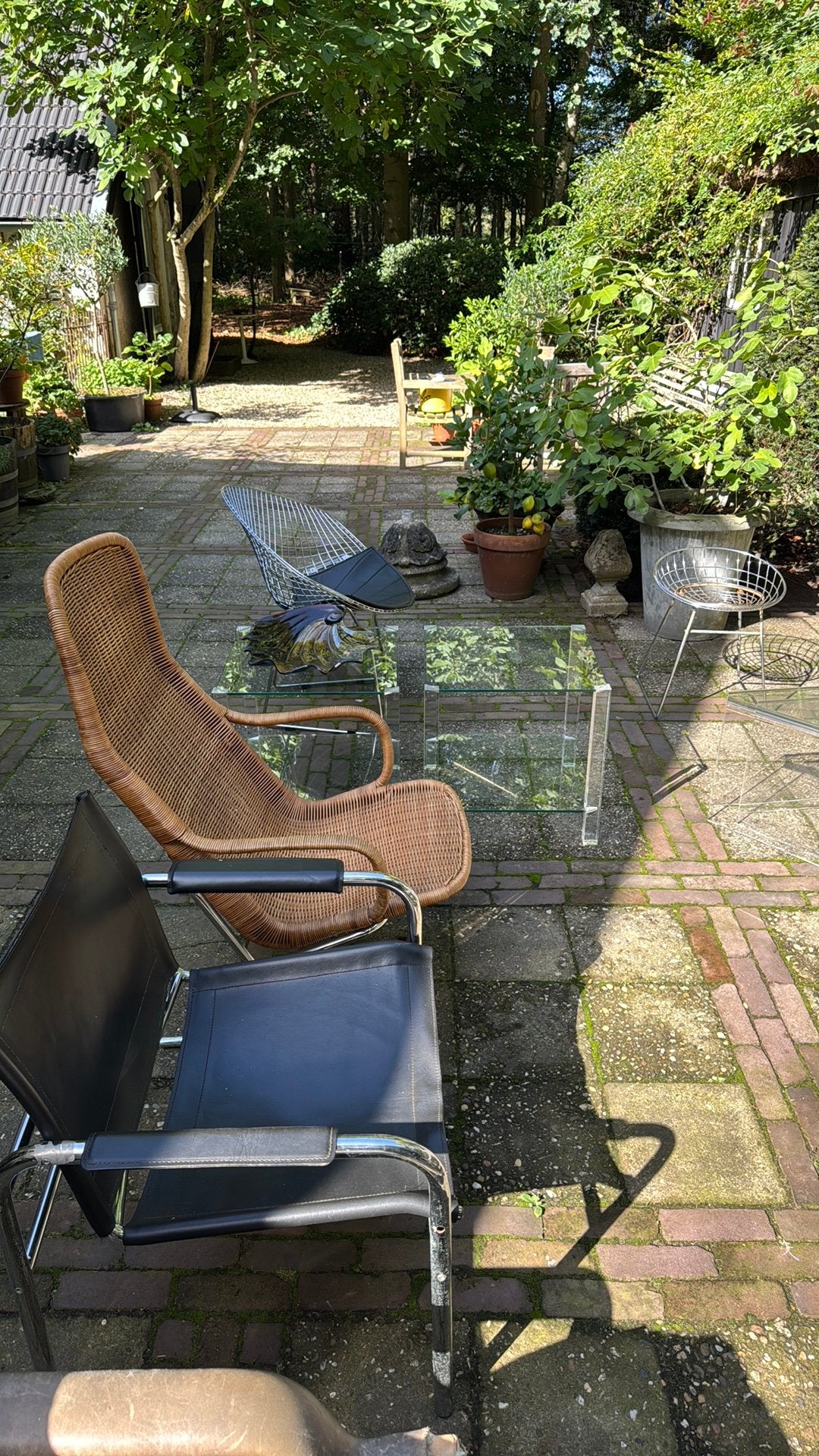 Bertoia chair Knoll diamant model, Ophalen, Vintage design., Wit, Zo goed als nieuw