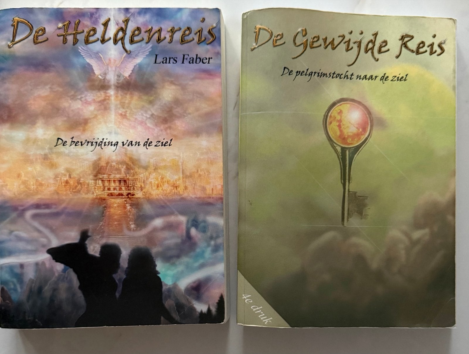 De Heldenreis & De Gewijde Reis - Lars Faber (2 boeken), Boeken, Ophalen of Verzenden, Gelezen, Spiritualiteit algemeen, Overige typen