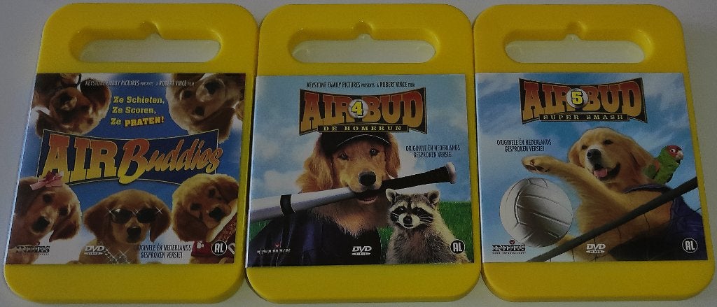 Dvd *** AIR BUD *** 3 stuks, Nederlands, Ophalen of Verzenden, Zo goed als nieuw, Familie