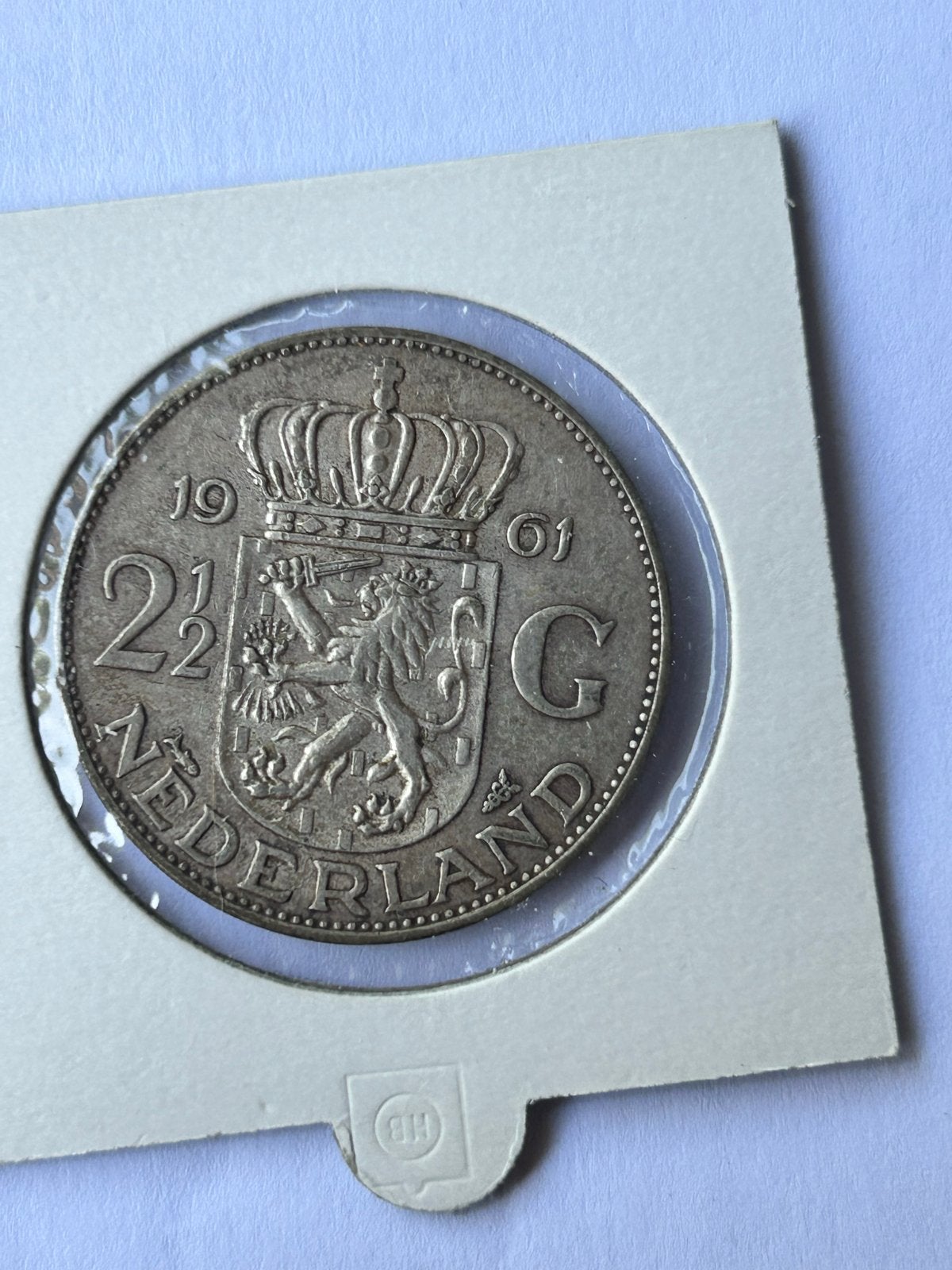 2,5 Gulden 1961 Koningin Juliana Zilveren Munt, Koningin Juliana, Zilver, Ophalen of Verzenden, Losse munt