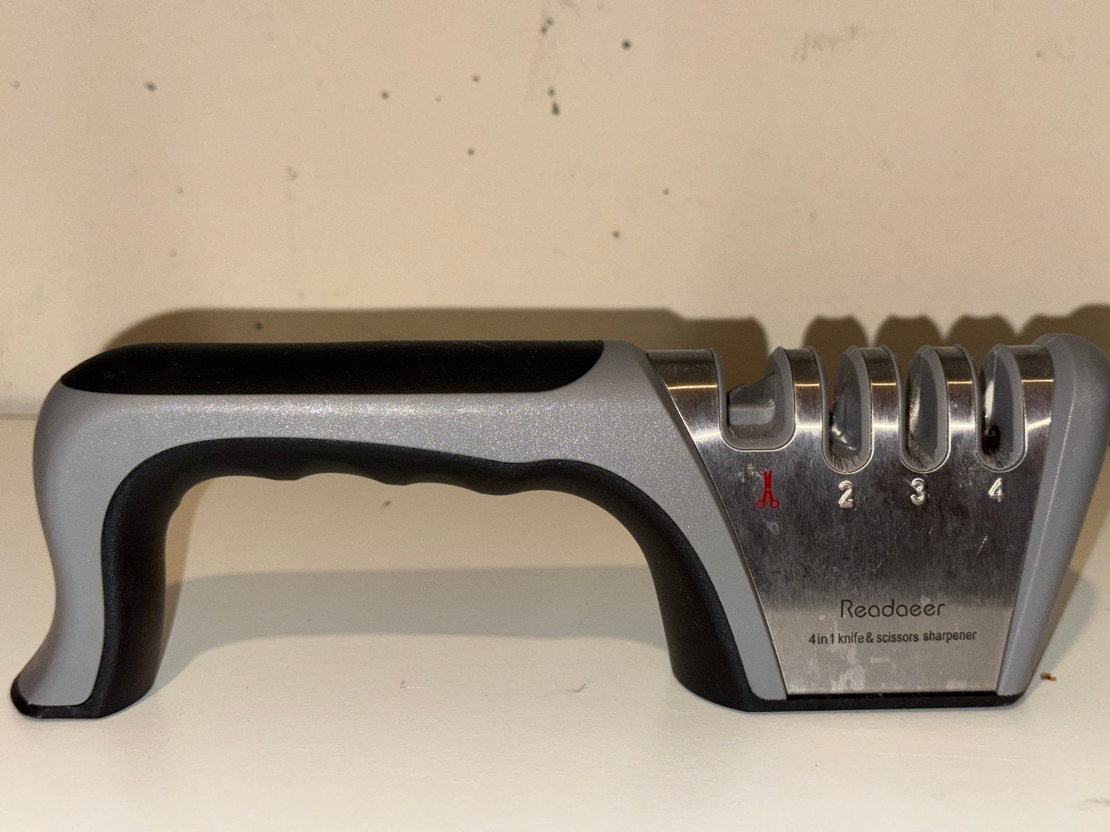 Readadeer 4-in-1 Messen- en Scharenslijper, Ophalen of Verzenden, Metaal, Grijs, Overige merken