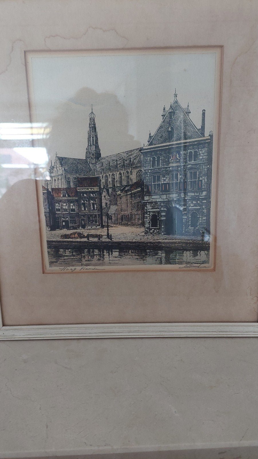 Antoon Hemert 1883-1944 Waag haarlem, Ophalen of Verzenden