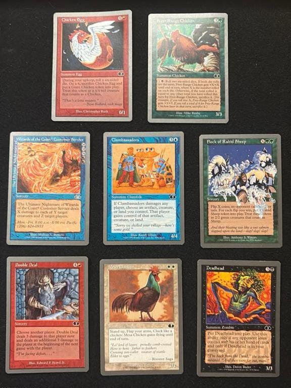 Mtg unglued kaarten, Ophalen of Verzenden, Zo goed als nieuw, Meerdere kaarten