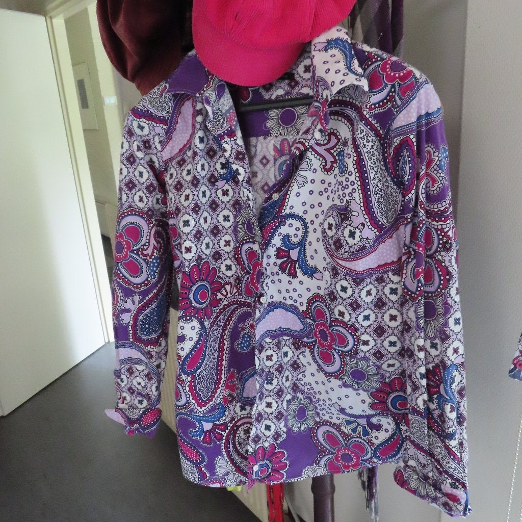 prachtige blouse van Cassani in paarstinten maat 44/46, Cassini, Verzenden, Nieuw, Maat 42/44 (L)