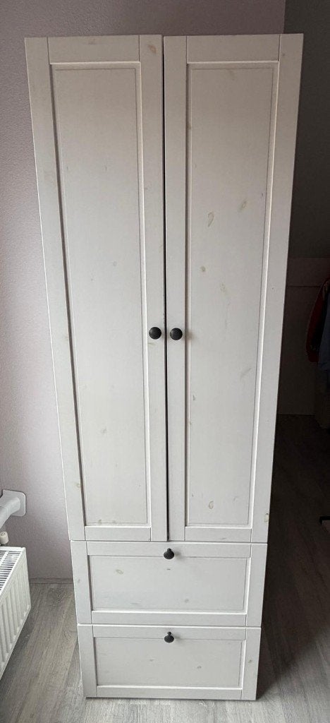 IKEA Hemnes kast / kledingkast wit 2 deuren + 2 lades!, Ophalen, Zo goed als nieuw