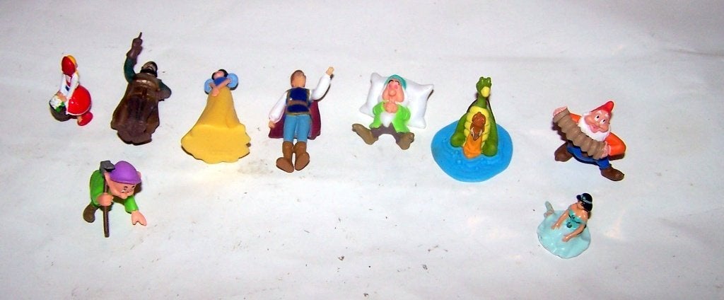 Disney Sneeuwwitje en de Zeven Dwergen figuren set. Izgs., Ophalen of Verzenden, Zo goed als nieuw