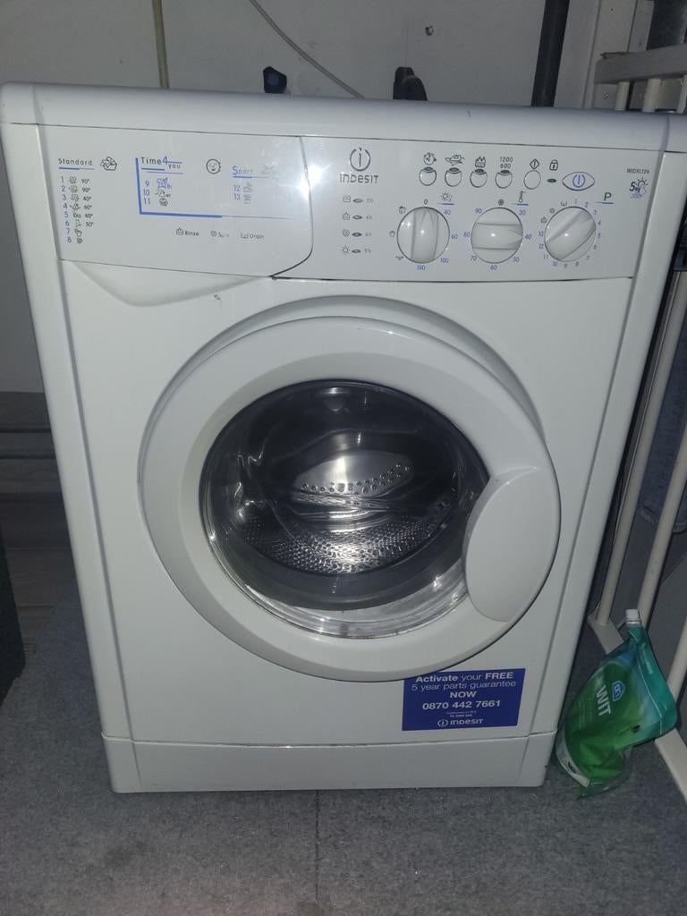 Indesit Wasmachine, goedkoop en werkend, Ophalen, 6 tot 8 kg, Voorlader, 85 tot 90 cm