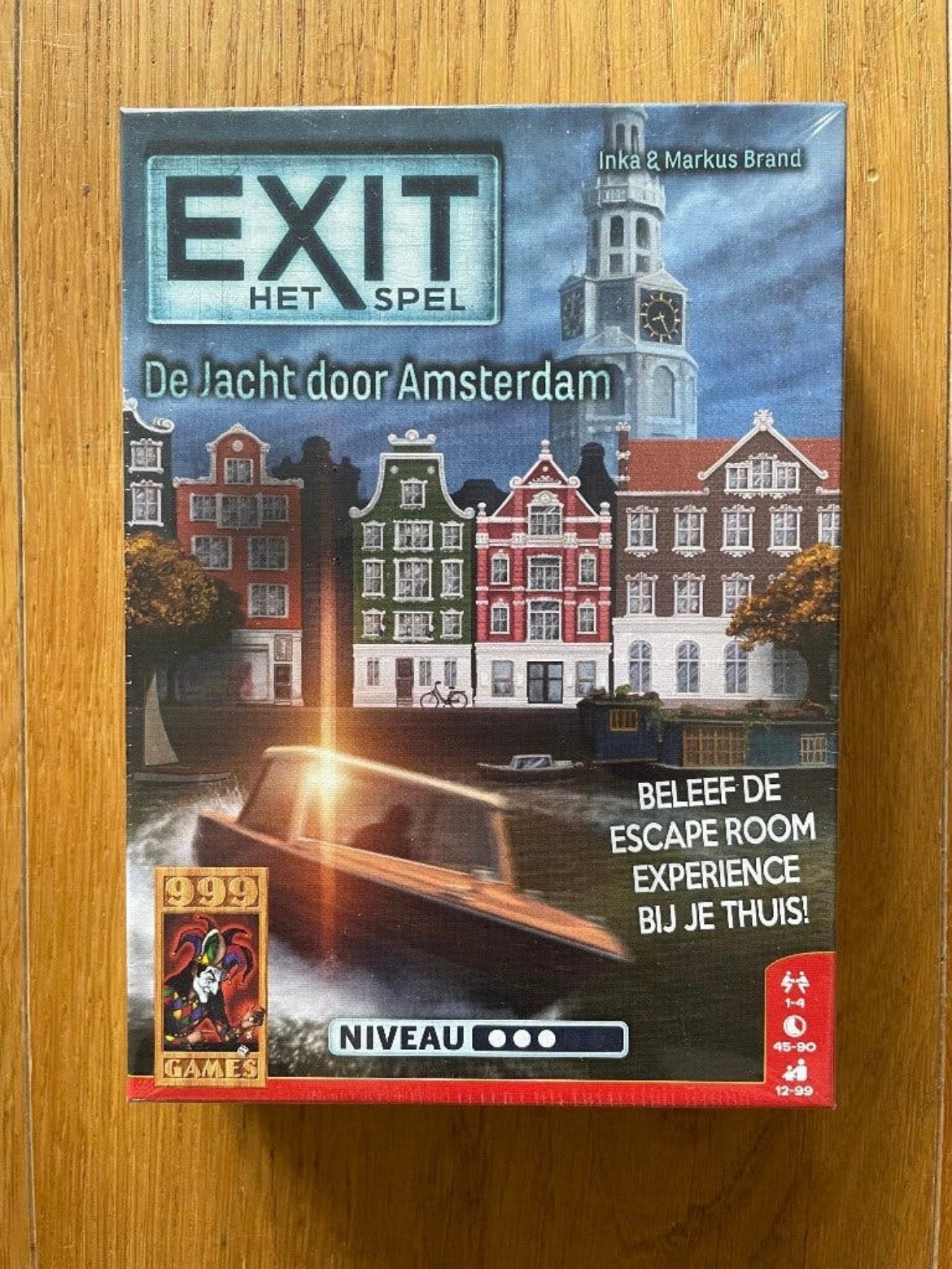 Nog Nieuw! Escape Room spel - “Exit Jacht door Amsterdam”, Drie of vier spelers, Ophalen of Verzenden, Nieuw, 999 Games