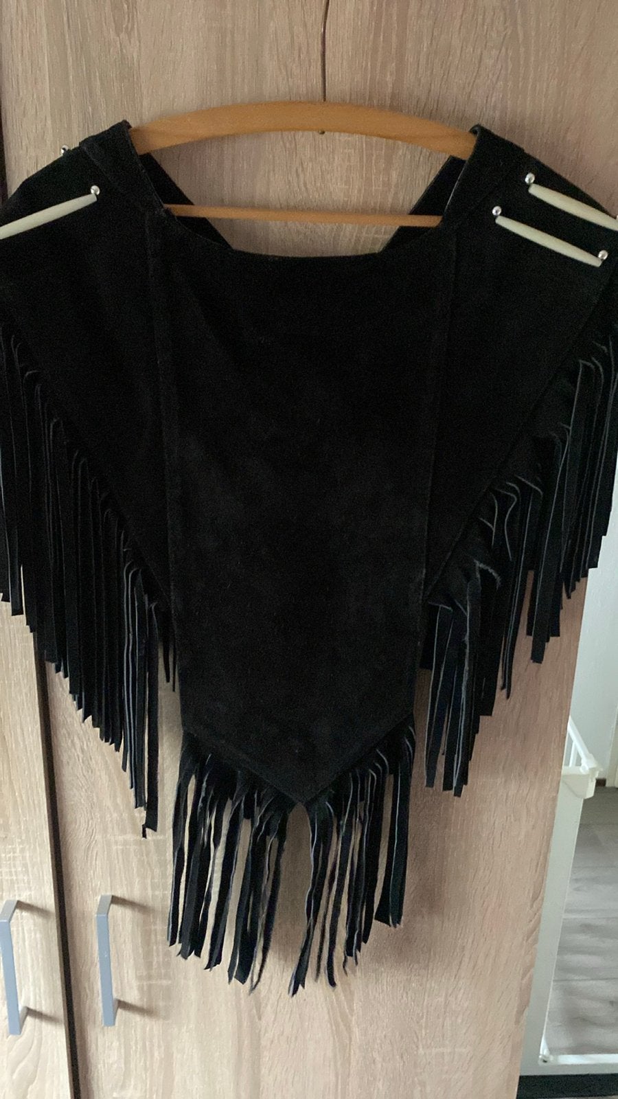 Cowboy outfit met poncho en hoed, Carnaval, Ophalen of Verzenden, Zo goed als nieuw, Kleding