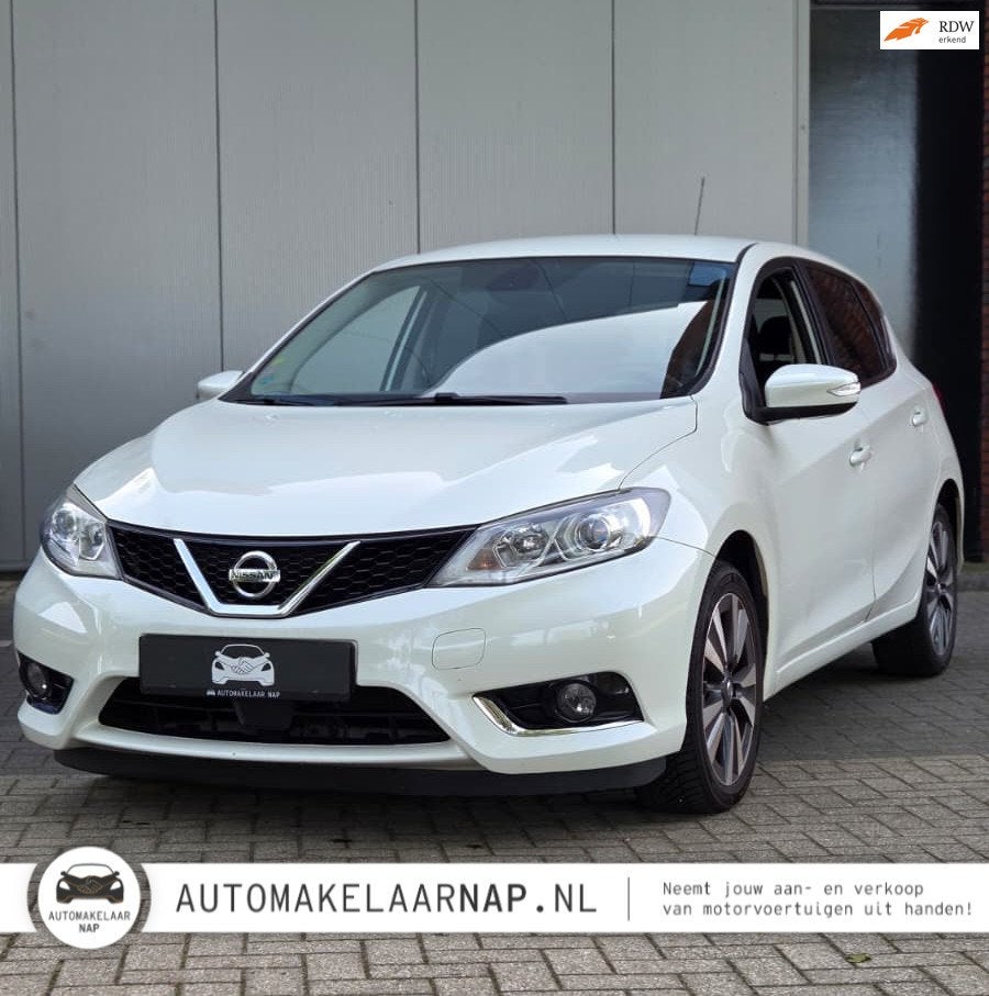 Nissan Pulsar 1.2 DIG-T Tekna / Onderhoudsbeurt / Stoel.V.W, Auto's, Voorwielaandrijving, Gebruikt, Euro 6, 4 cilinders