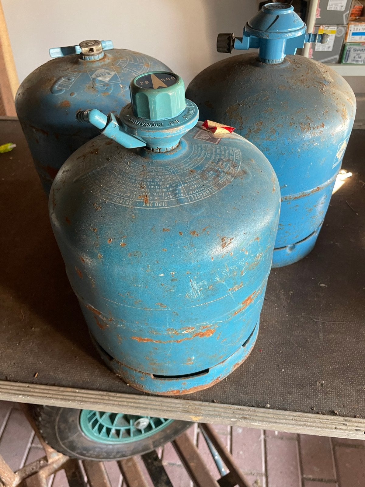 3 x campinggaz 907 gasfles, Ophalen, Gebruikt