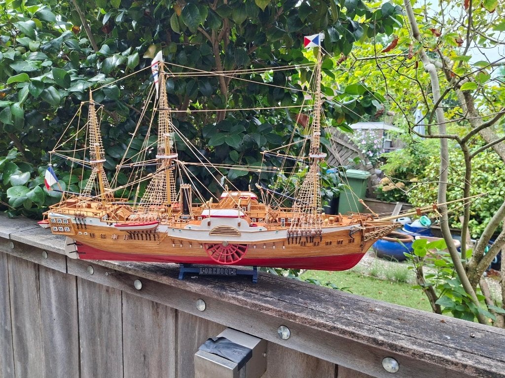 Stoomraderboot staties model, Hobby en Vrije tijd, Modelbouw | Boten en Schepen, Ophalen, Nieuw