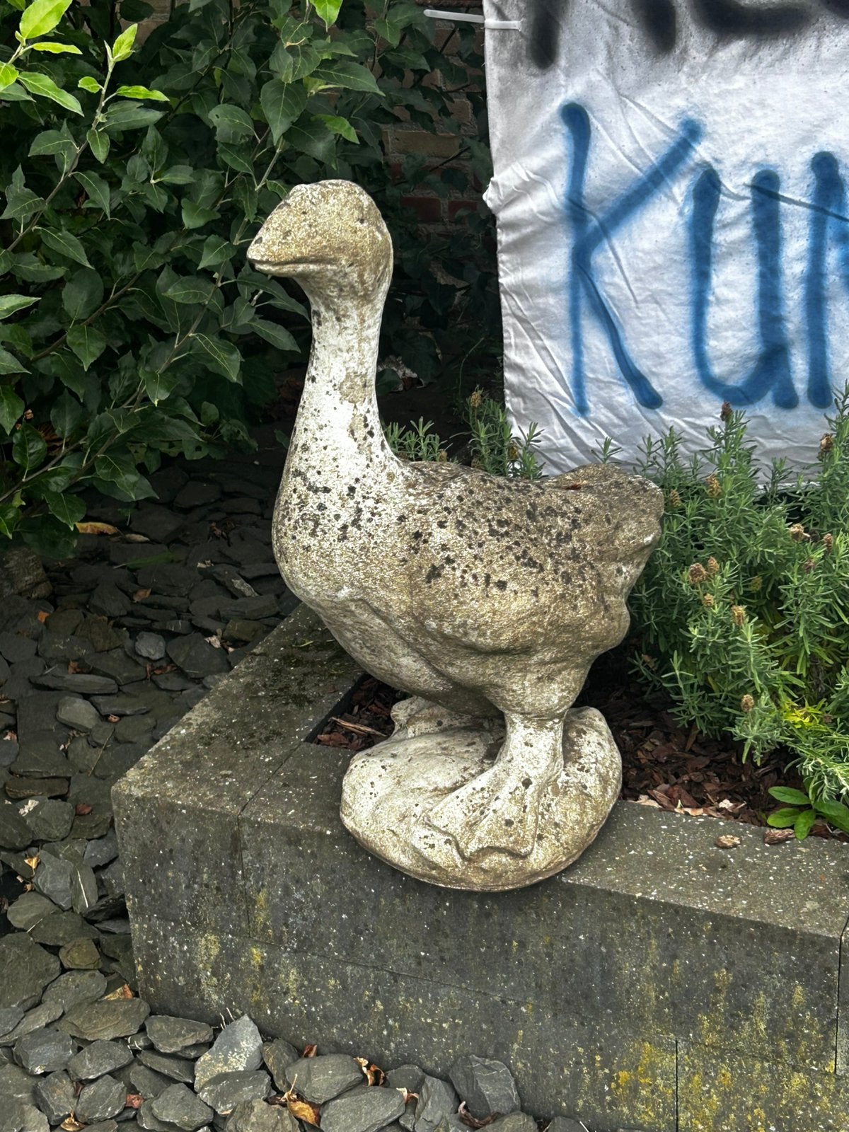 Gans groot ong. 65cm, Tuin en Terras, Tuinbeelden, Ophalen, Gebruikt