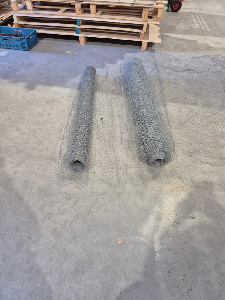 Kippengaas / Volièregaas 2 rollen 150 cm hoog 25mm, Tuin en Terras, Gaas en Draad, Ophalen of Verzenden