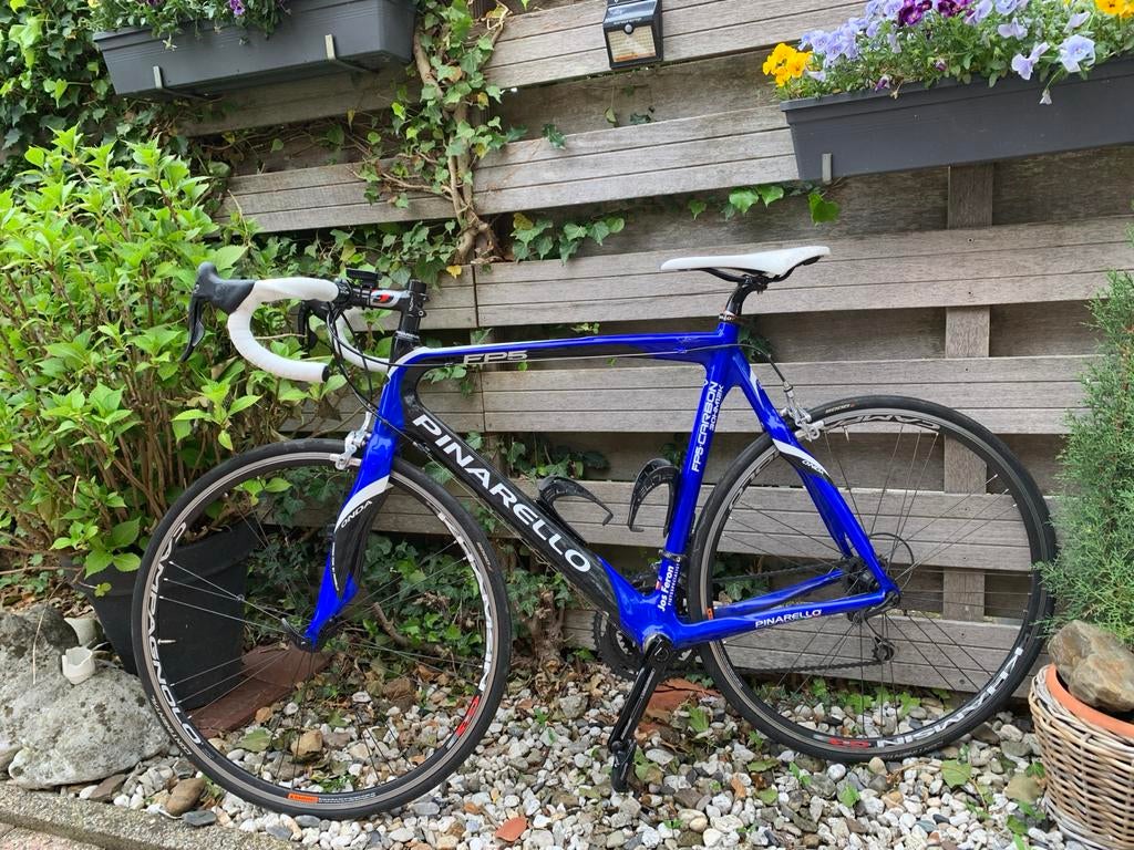 Pinarello FP5 Carbon Racefiets - Blauw/Wit, 28 inch, Gebruikt, Carbon, 57 tot 61 cm