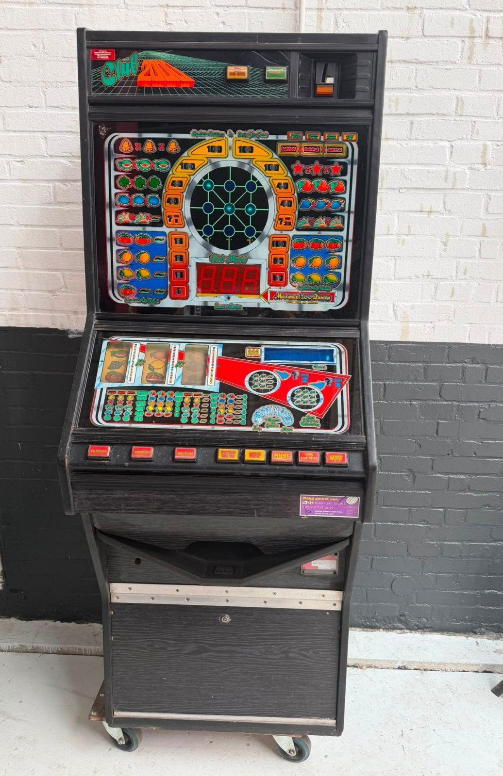 Vintage Club 2000 fruitautomaat - Mancave/Horeca, Verzamelen, Automaten | Gokkasten en Fruitautomaten, Gebruikt, Overige munten