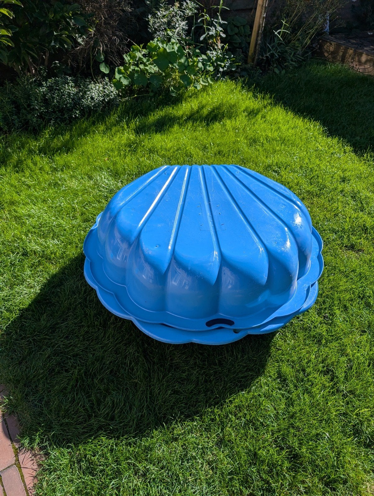 Blauwe schelp zandbak, Ophalen, Gebruikt