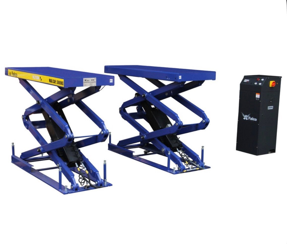 Dubbele schaarlift inbouw 3000kg 400V / Nieuw