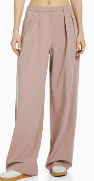Bershka nieuwe bandplooi broek maat 44 roze € 15,00, Verzenden, Maat 42/44 (L), Nieuw, Roze