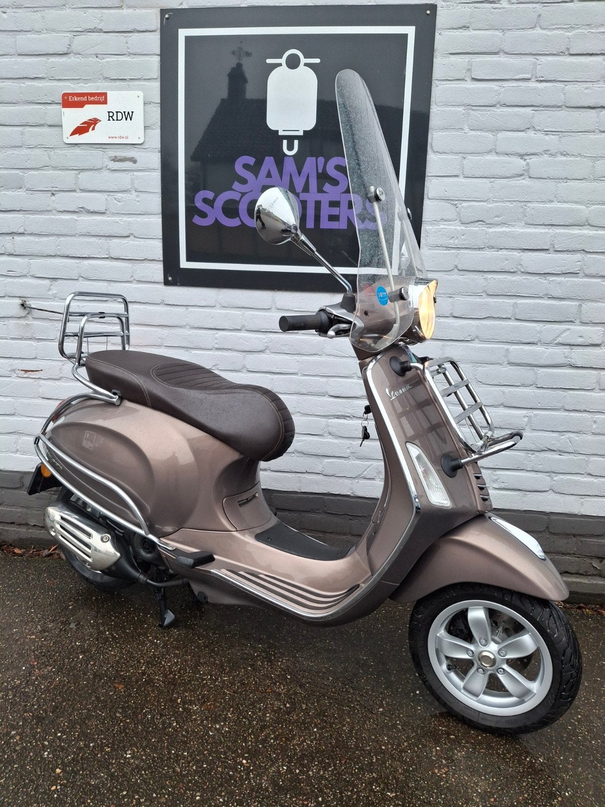 Vespa Primavera | 2018 | 45KM, Fietsen en Brommers, Ophalen, Gebruikt, Maximaal 45 km/u, 50 cc