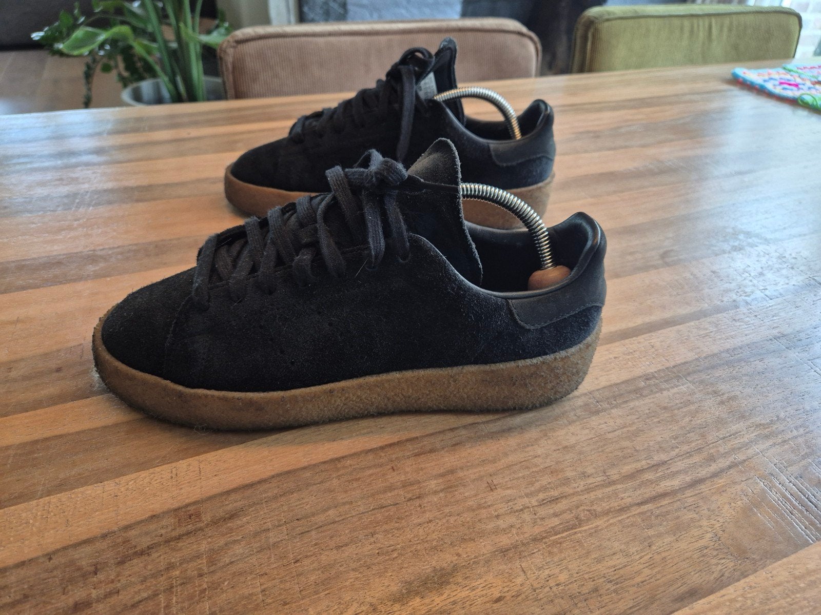 Adidas Stan Smith Crêpe - Maat 41 1/3, Zwart, Ophalen of Verzenden, Sneakers of Gympen, Adidas