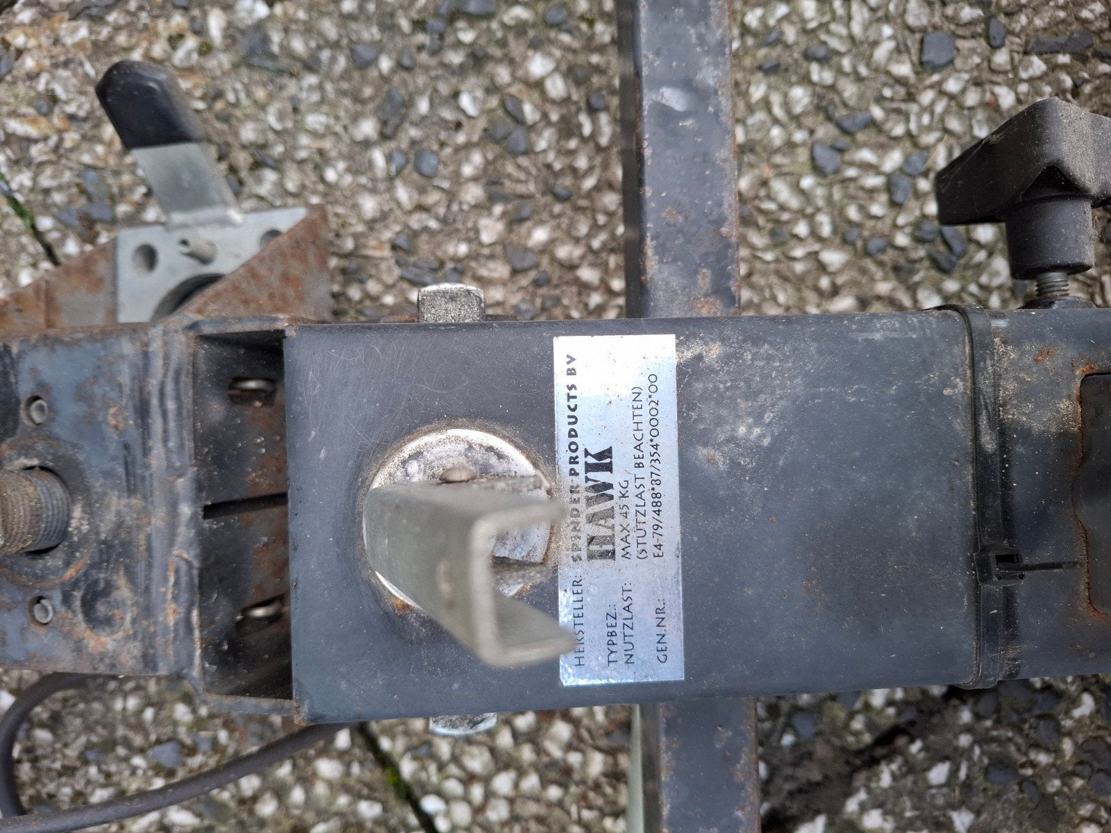 Gebruikte fietsendrager voor trekhaak - Spinder Hawk, Auto diversen, Fietsendragers, Ophalen, 2 fietsen, Gebruikt, Trekhaakdrager