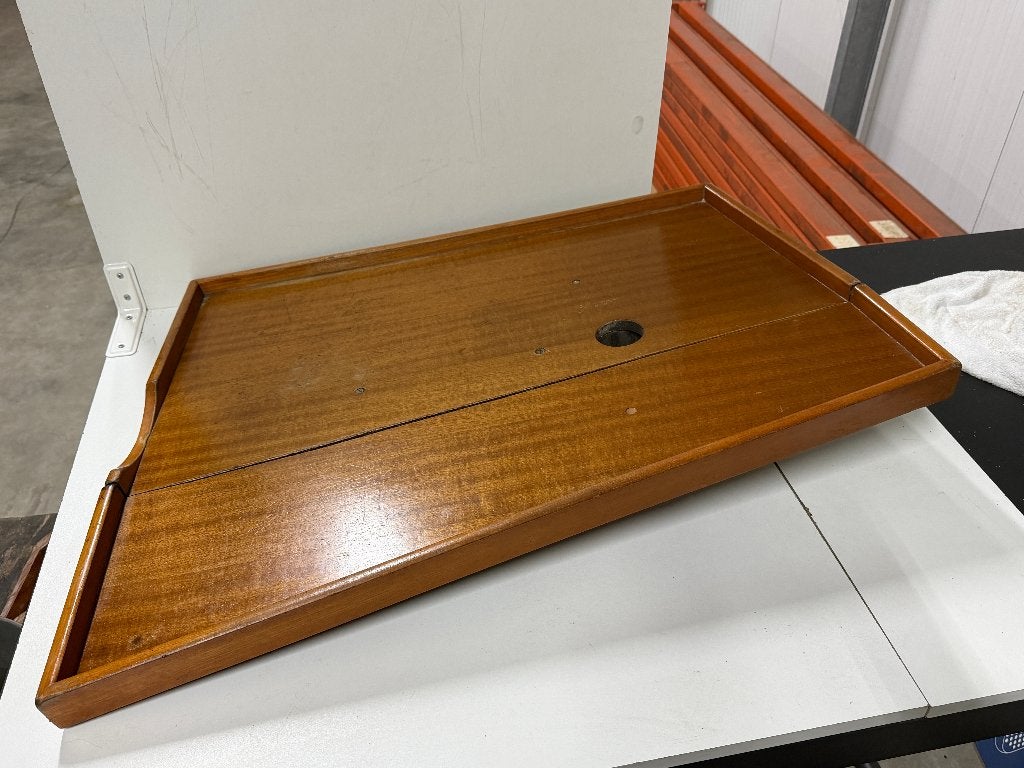 Houten kajuittafel / tafelblad inklapbaar 85x68/50m, Watersport en Boten, Ophalen of Verzenden, Zo goed als nieuw, Interieur en Kussens