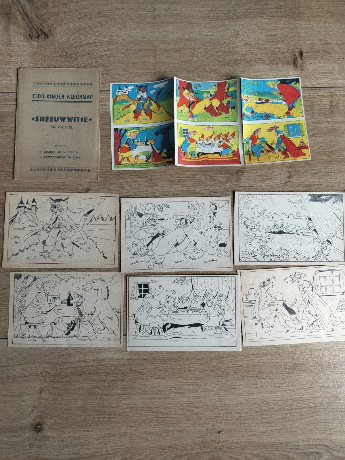 Eldo-Kinder Kleurmap: Sneeuwwitje en Andere (Vintage), Antiek en Kunst, Antiek | Speelgoed, Ophalen of Verzenden