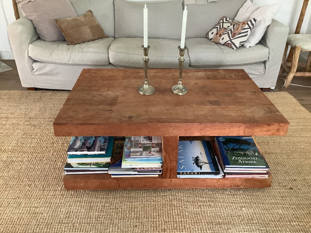 Salontafel massief hout!, Ophalen, Gebruikt, 100 tot 150 cm, 50 tot 100 cm