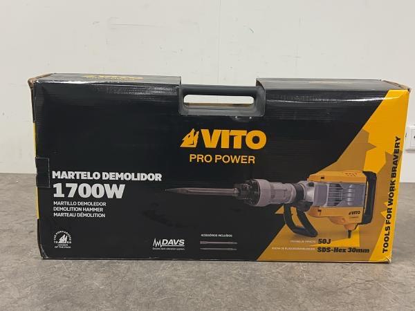 Vito Pro Power Sloophamer 1700W - 50J SDS-Hex 30mm, Doe-het-zelf en Verbouw, Gereedschap | Overige machines, Ophalen of Verzenden