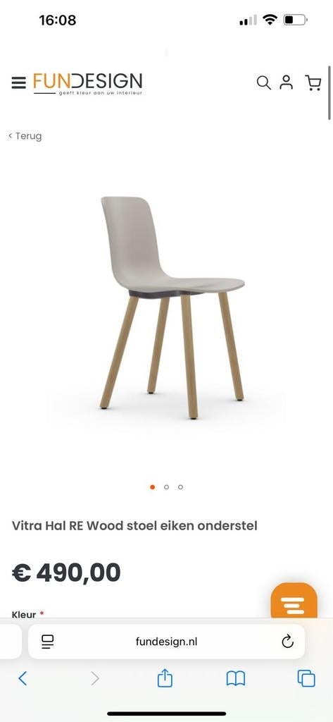 5x Vitra Hal RE Wood stoel wit met eiken onderstel, Modern, Scandinavisch, Wit, Zo goed als nieuw, Vijf, Zes of meer stoelen