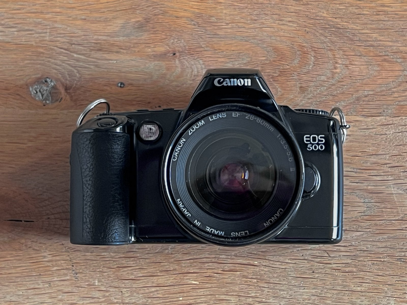 Canon EOS 500 + EF 28–80mm - analoge spiegelreflex, werkend, Ophalen of Verzenden, Zo goed als nieuw, Spiegelreflex, Canon