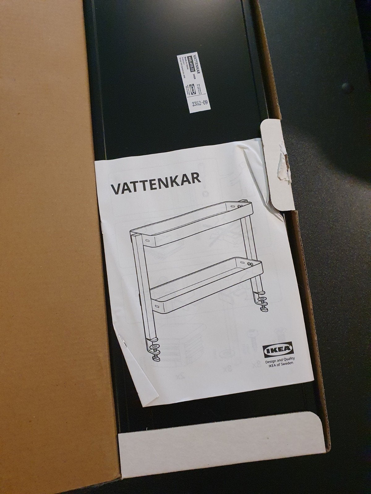 IKEA VATTENKAR opbergrek - Nieuw in doos, Ophalen, Nieuw